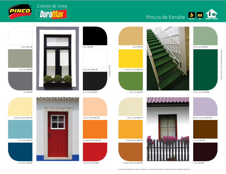 Carta de colores 805